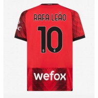 Koszulka piłkarska AC Milan Rafael Leao #10 Strój Domowy 2023-24 tanio Krótki Rękaw